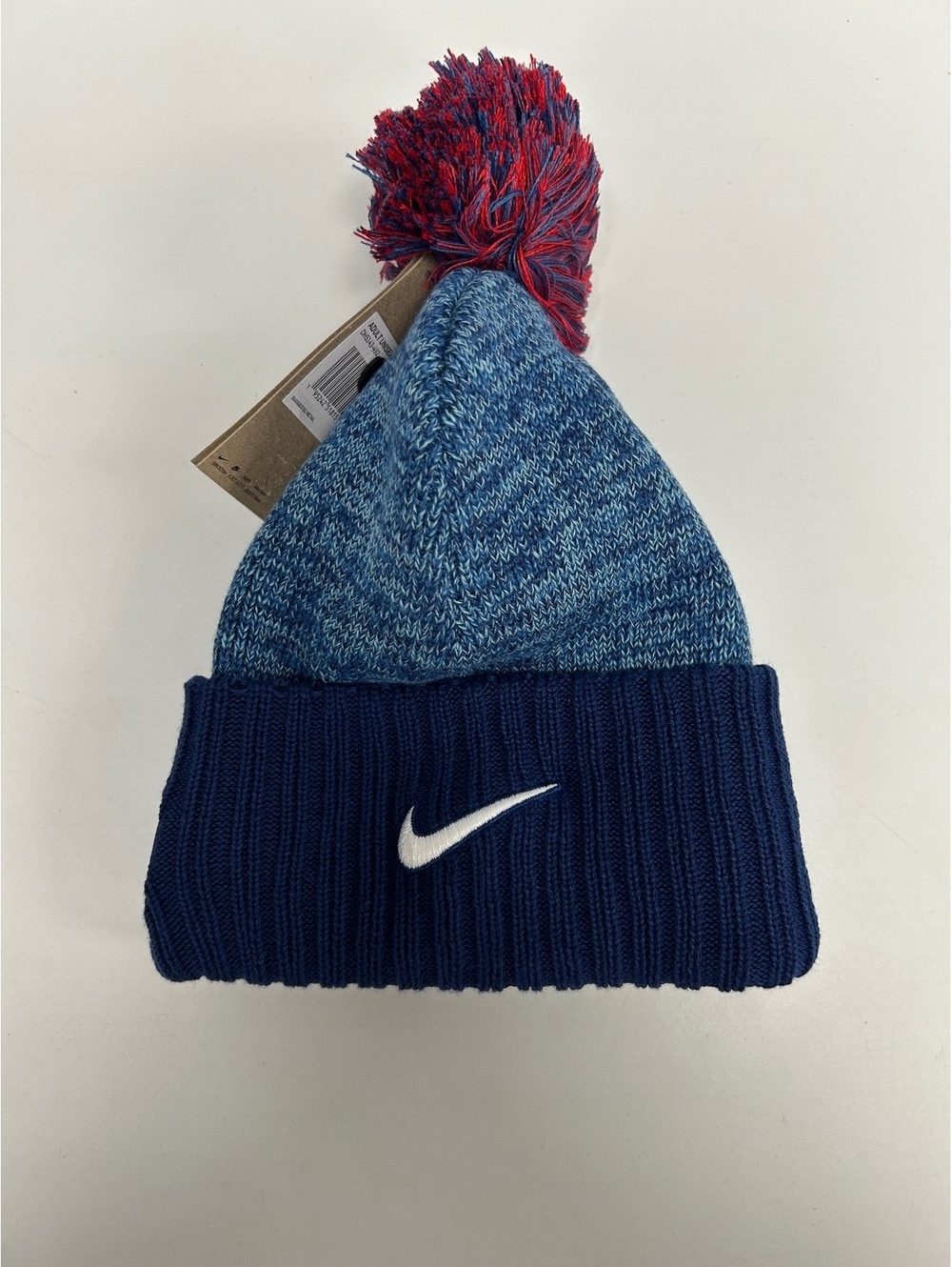 Nike Adult Unisex US Olympic Team Blue Knit Pom Beanie